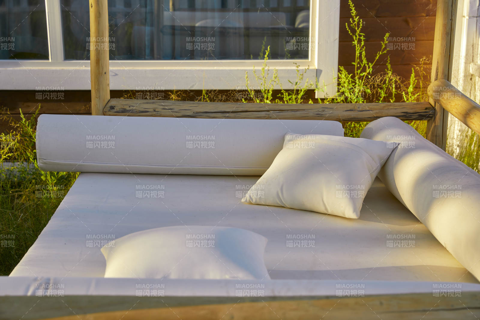 中国河北张家口库伦淖景区木屋别墅建筑群