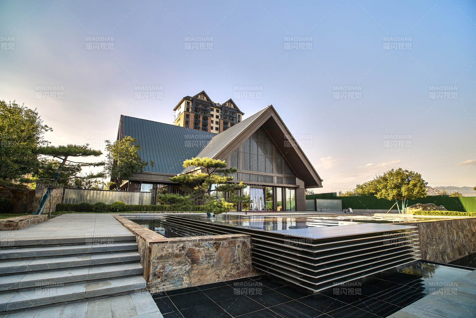 别墅建筑环艺景色