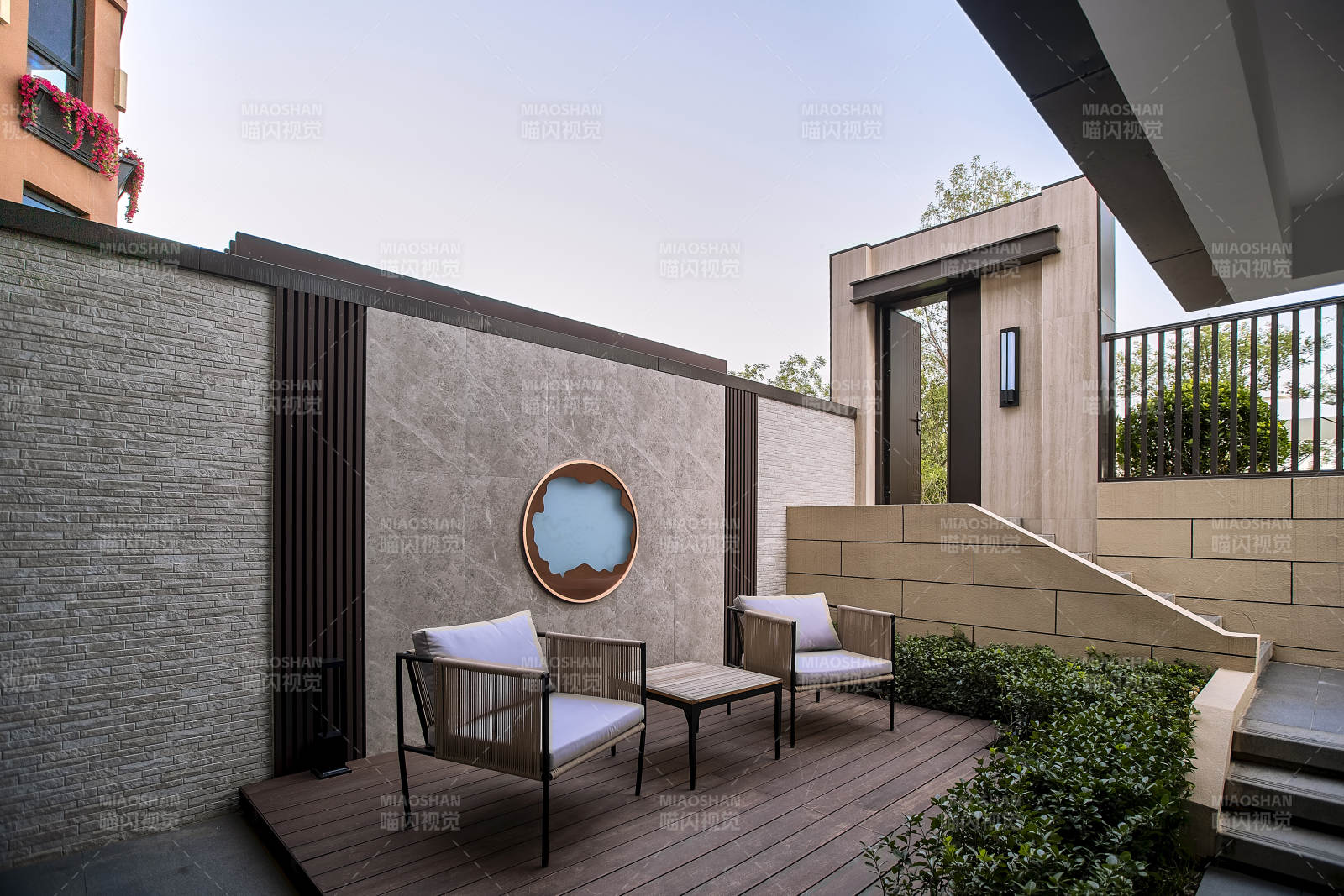 别墅建筑环艺景色