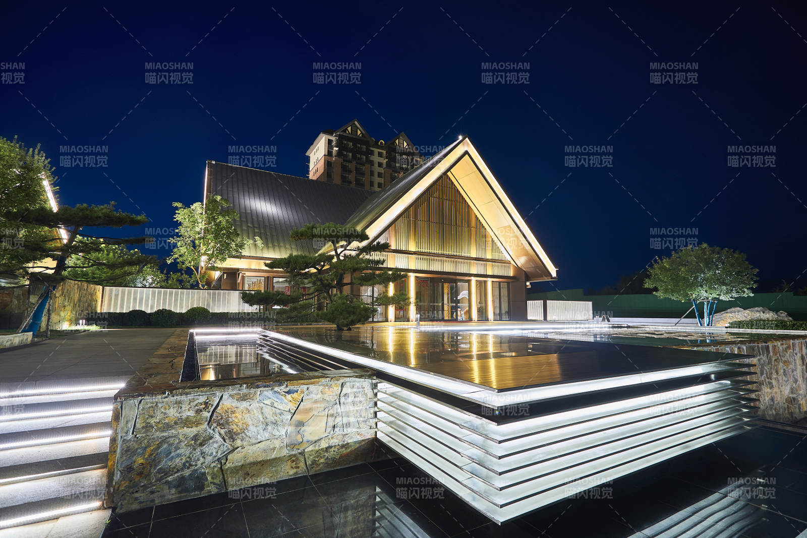 别墅建筑环艺景色