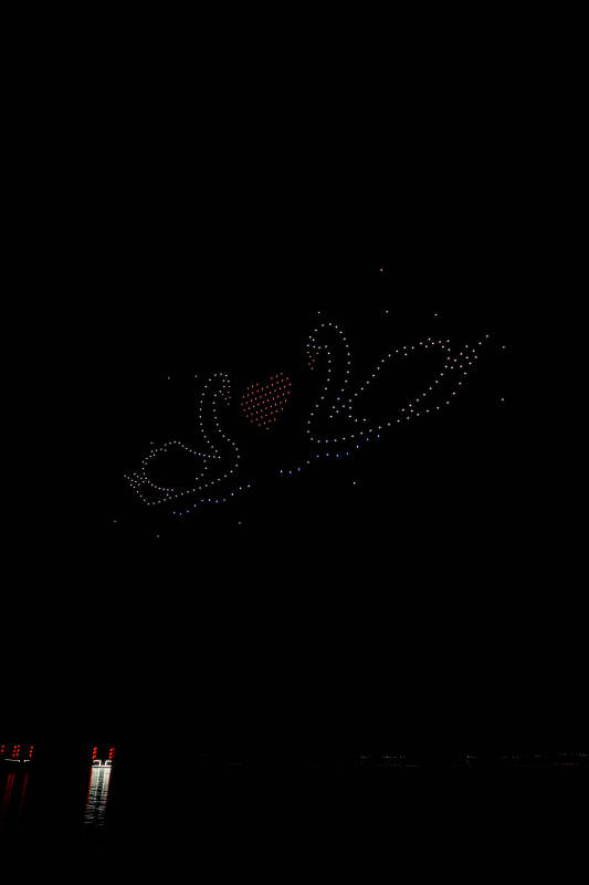 河北省张家口沽源县库伦淖尔傍晚湖景