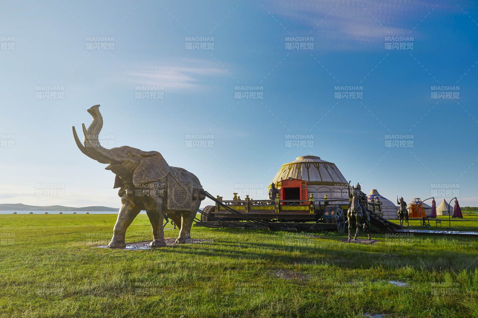 中国河北省张家口地区沽源县天鹅湖景区夏天