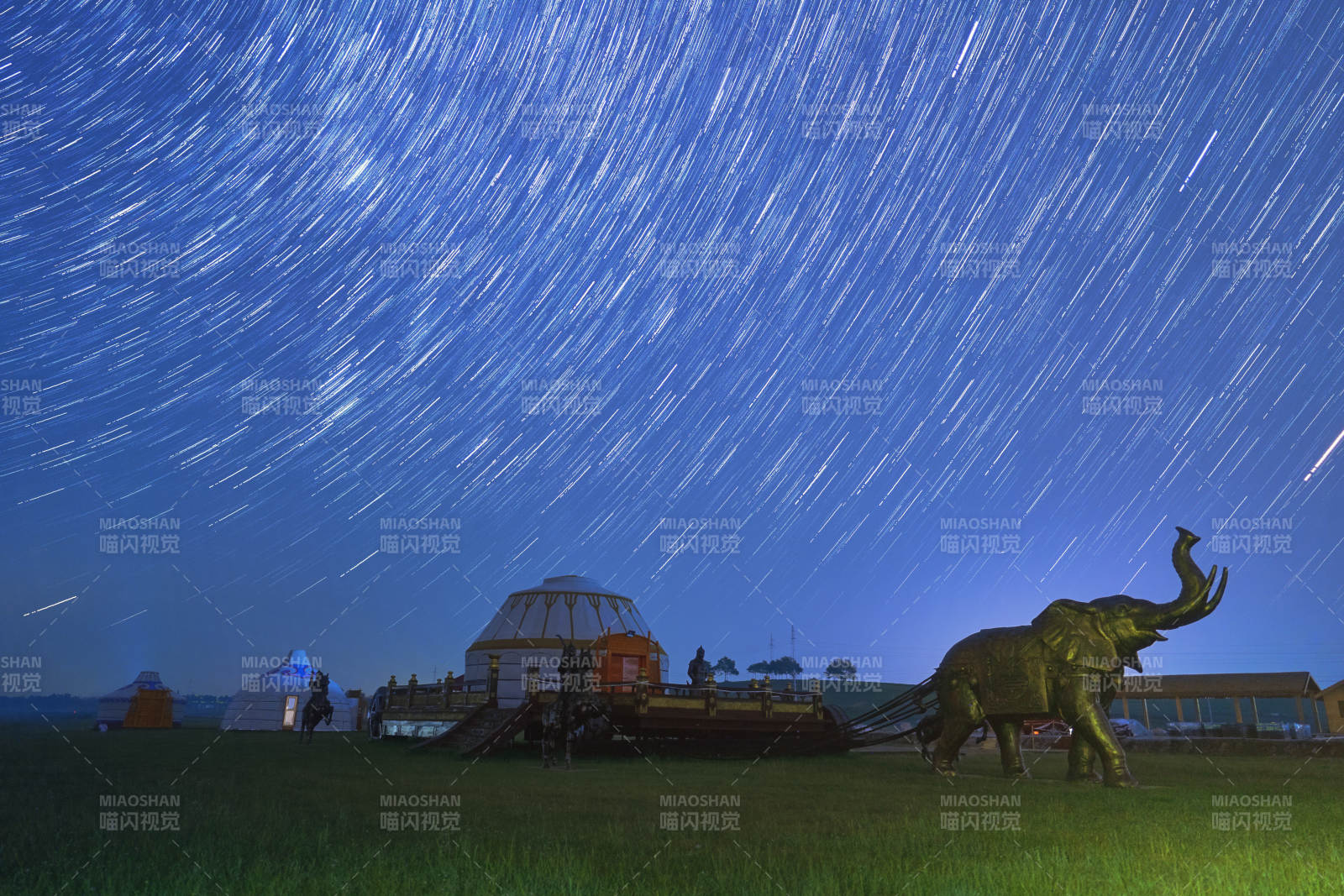 中国河北省张家口地区沽源县天鹅湖景区夏天