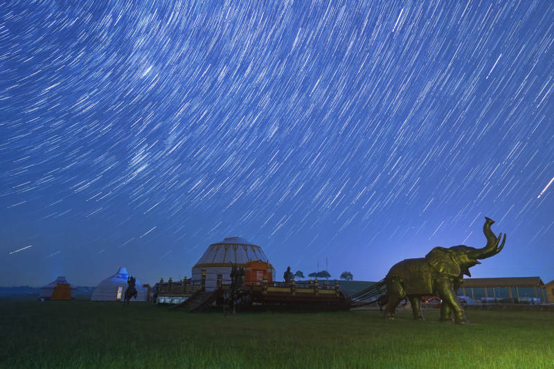 中国河北省张家口地区沽源县天鹅湖景区夏天