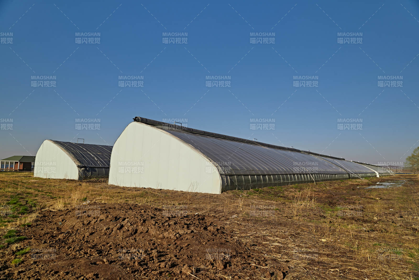 河北省沽源縣庫倫淖爾景區(qū)春季蔬菜大棚