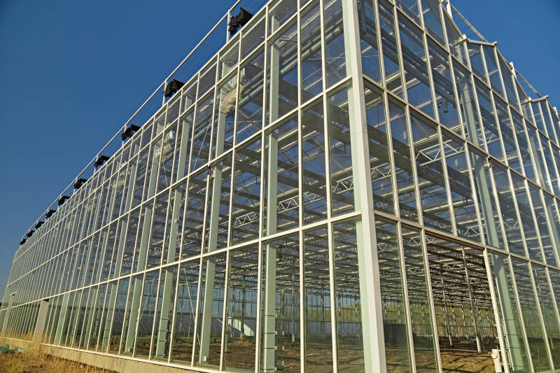 河北省沽源县库伦淖尔景区春季蔬菜大棚