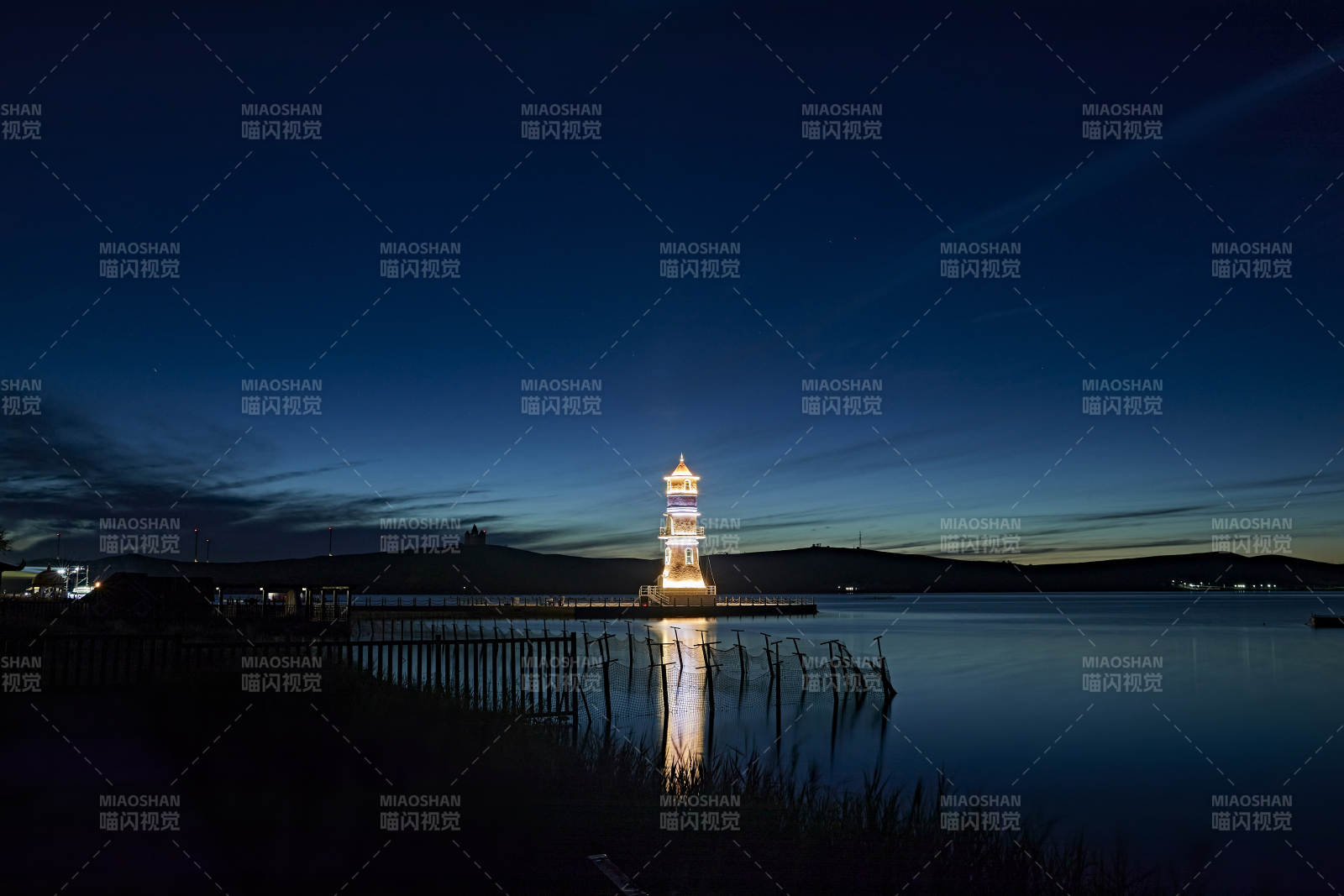 河北省张家口沽源县库伦淖尔景区灯塔