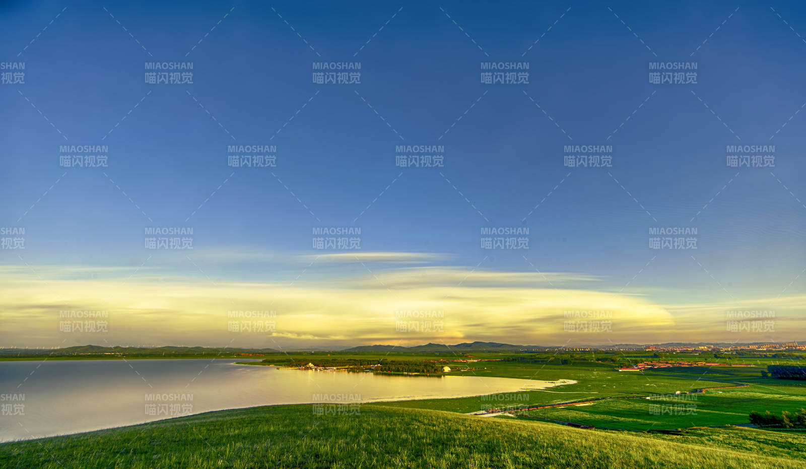 中国河北省张家口地区沽源县天鹅湖景区夏天