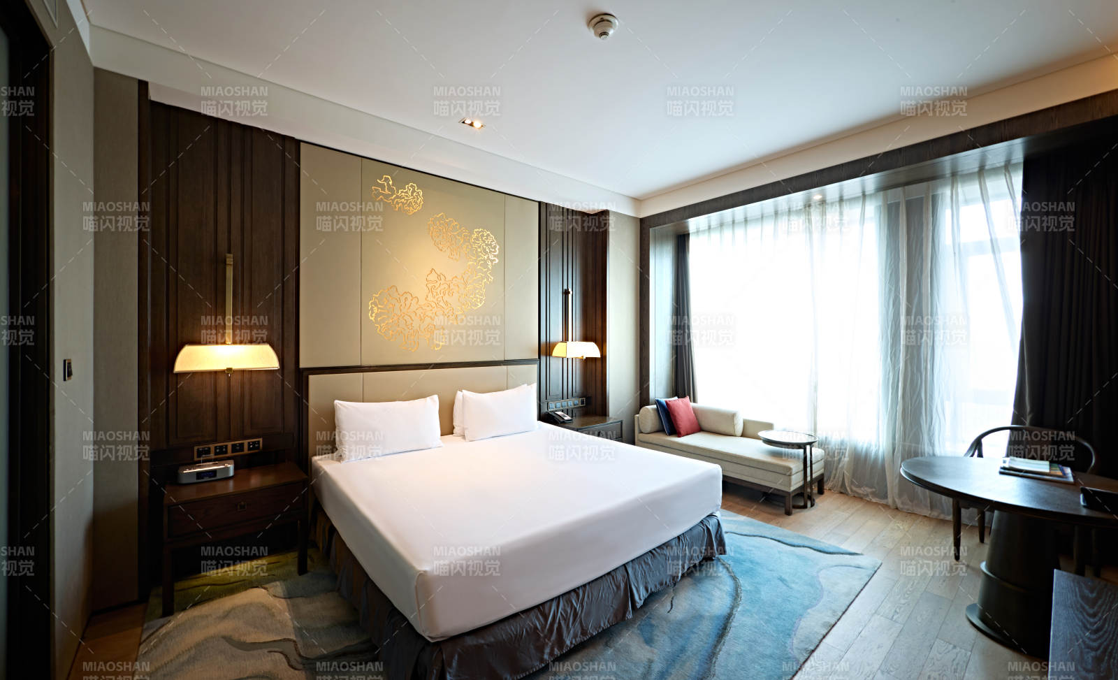 高档五星级酒店客房内部展示