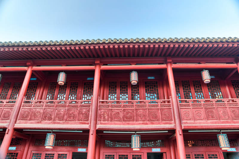 中国河北省张家口市堡子里景区口皮博物馆