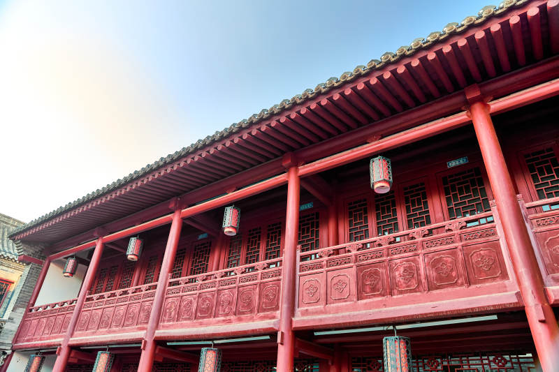 中国河北省张家口市堡子里景区口皮博物馆