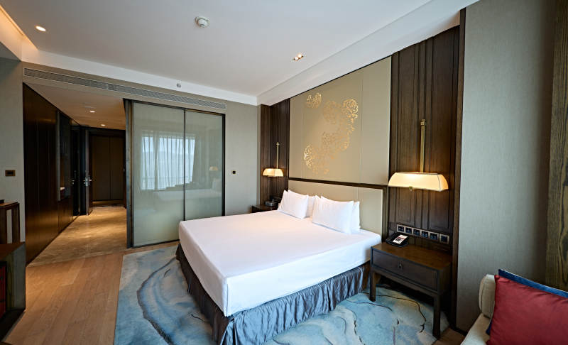 高档五星级酒店客房内部展示