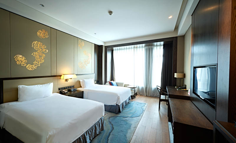 高档五星级酒店客房内部展示