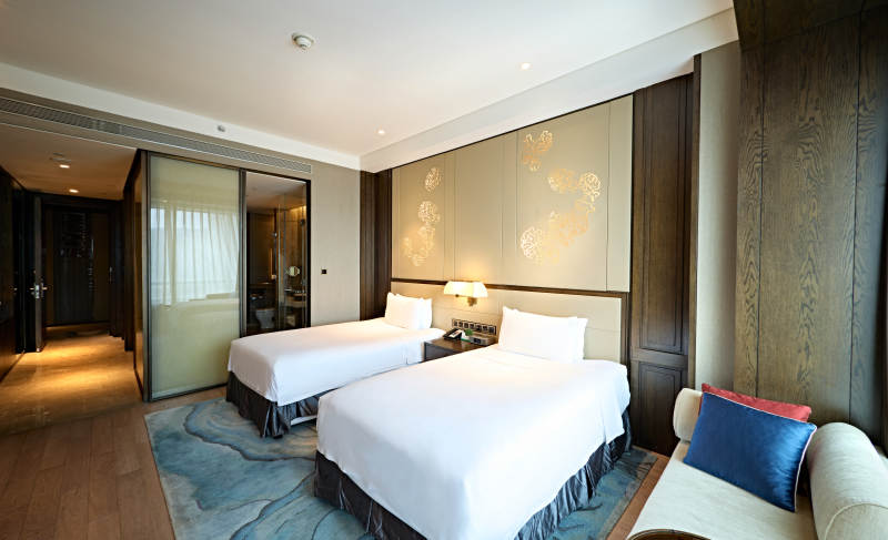 高档五星级酒店客房内部展示