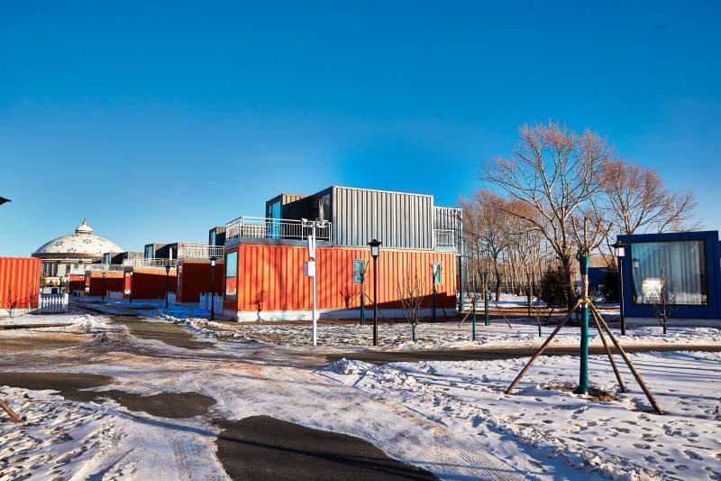 中国河北张家口沽源县库伦淖景区集装箱酒店公寓