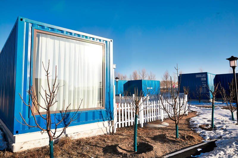 中国河北张家口沽源县库伦淖景区集装箱酒店公寓
