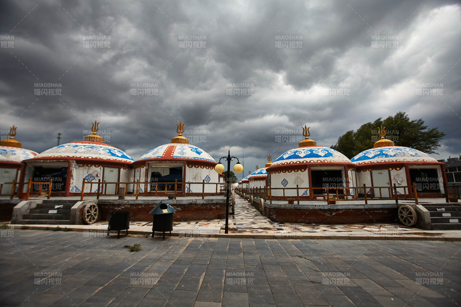 中国河北省沽源县闪电湖景区蒙古包大帐