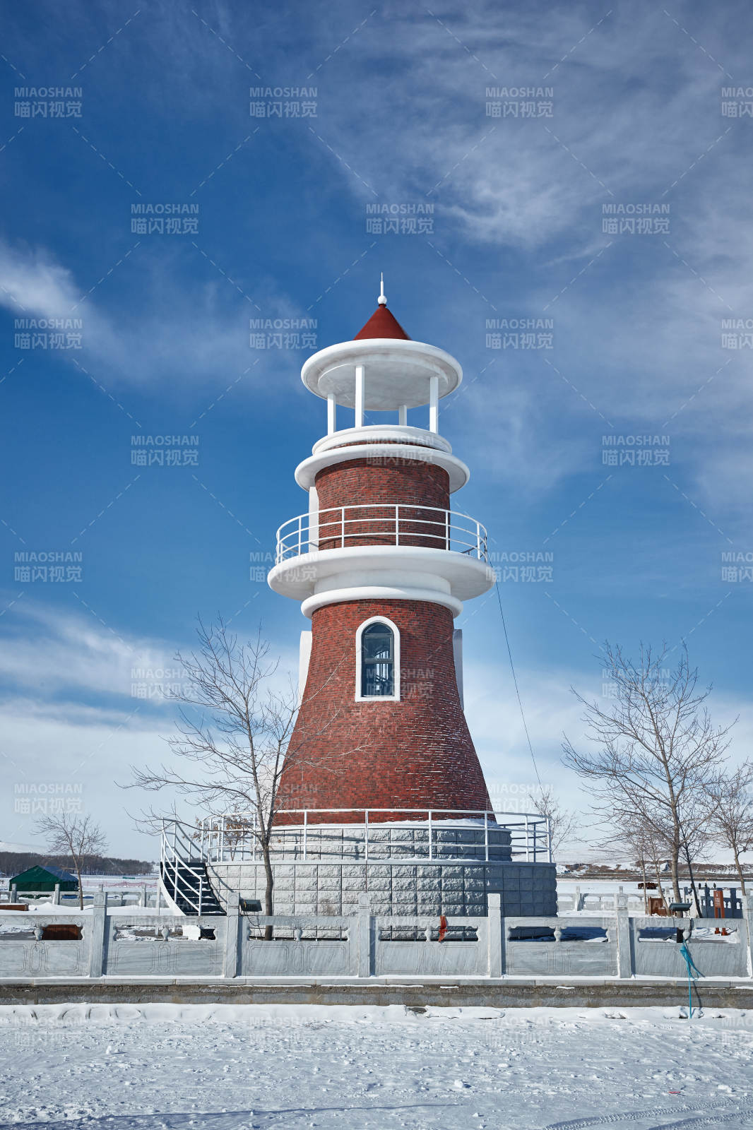 河北省张家口地区沽源县天鹅湖景区雪后风光