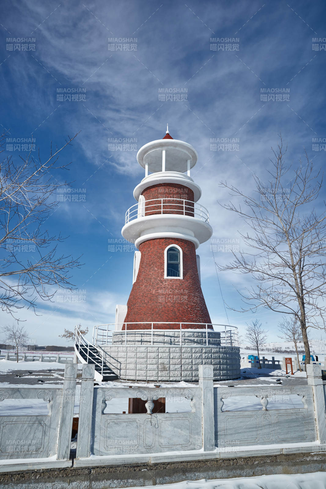 河北省张家口地区沽源县天鹅湖景区雪后风光