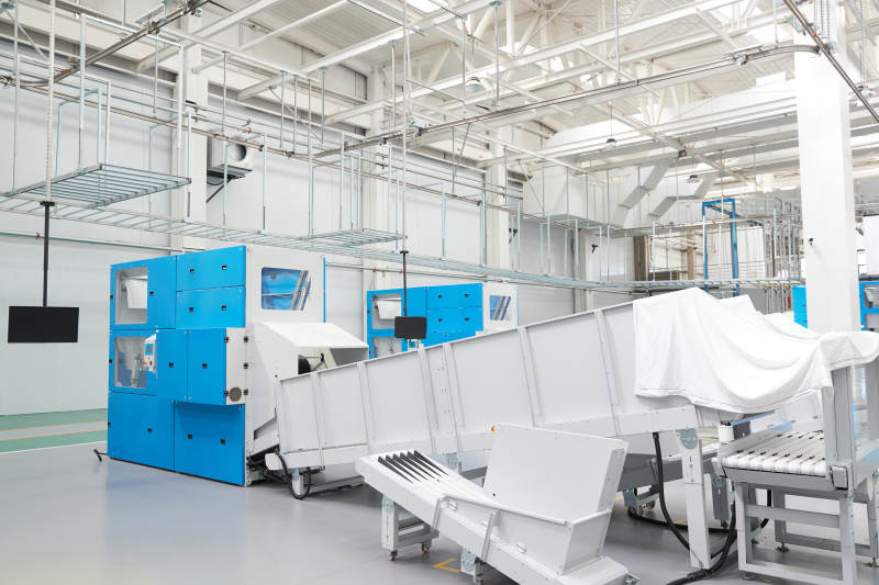 大型洗涤工厂内部