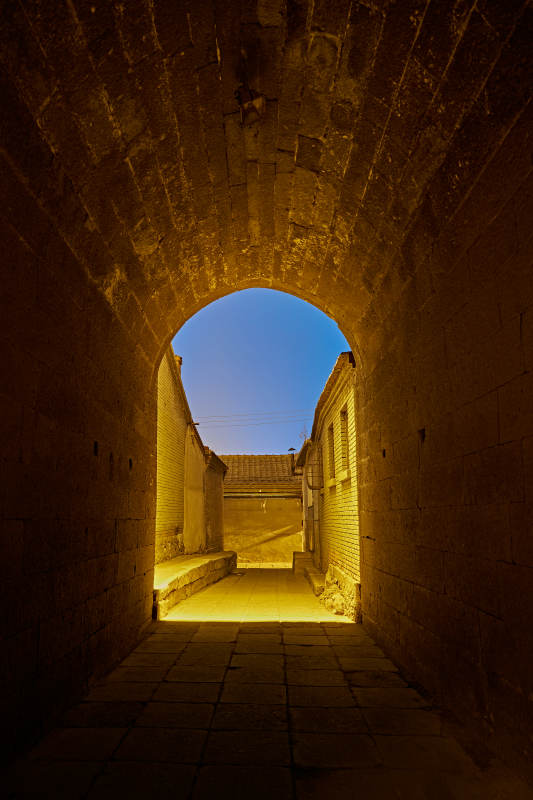 中国河北省张家口市堡子里景区夜景