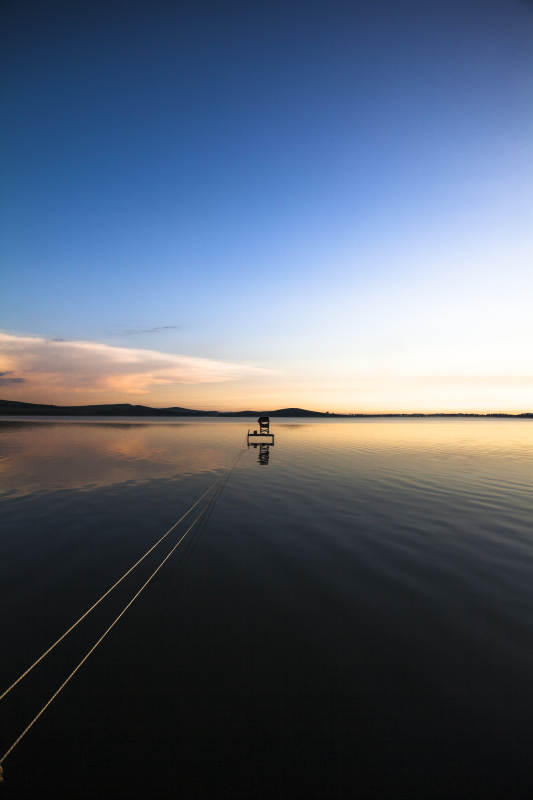 中国河北省张家口地区沽源县天鹅湖景区日出