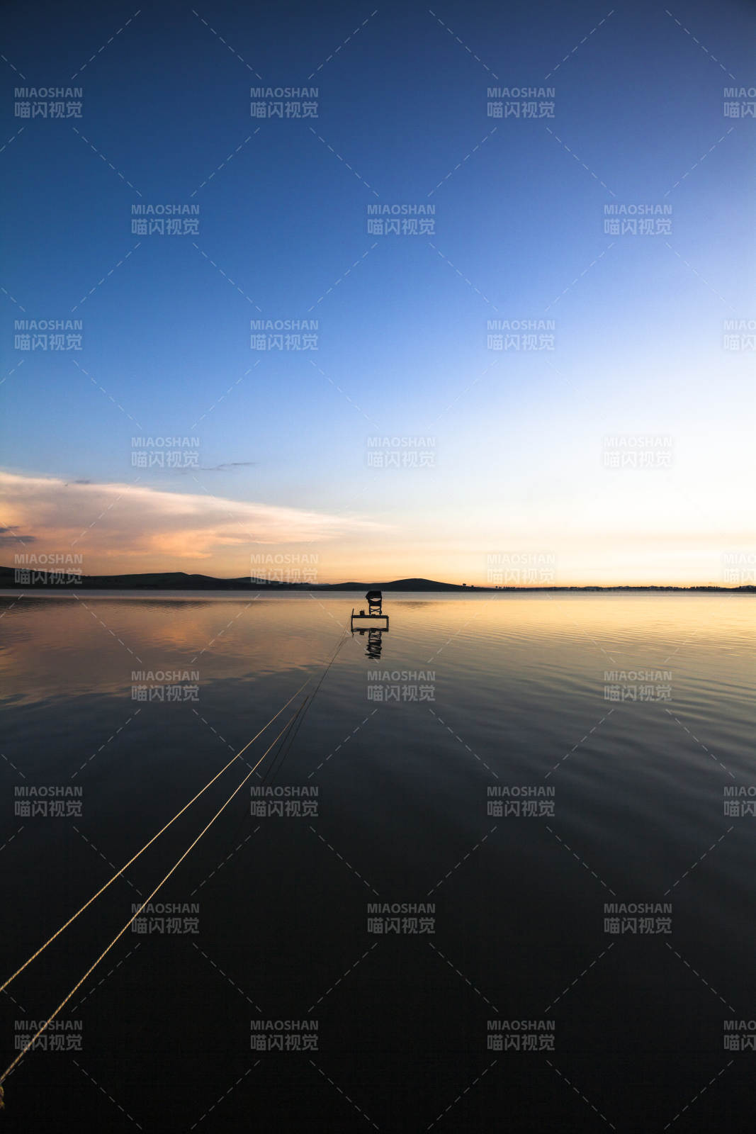中国河北省张家口地区沽源县天鹅湖景区日出