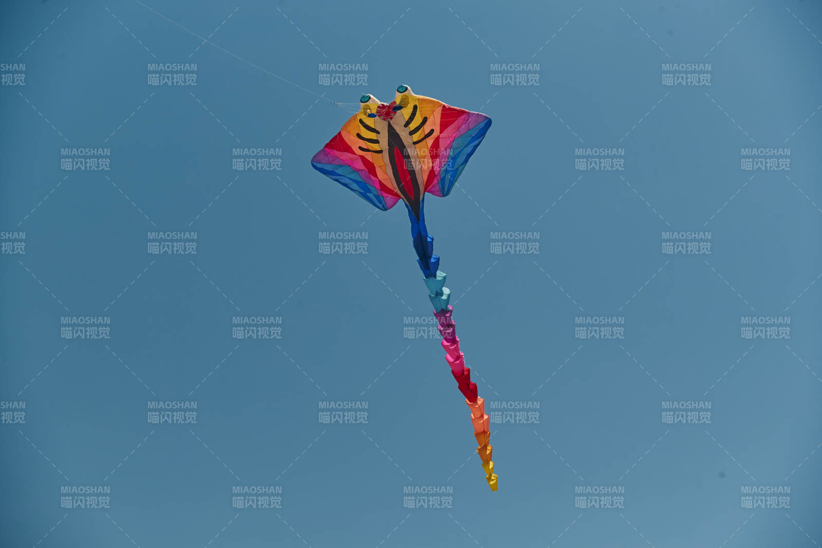 坝上草原风筝节上天空飞舞的风筝