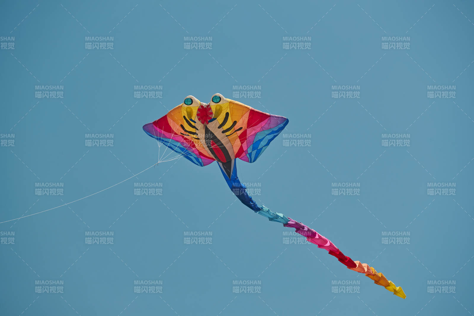 坝上草原风筝节上天空飞舞的风筝