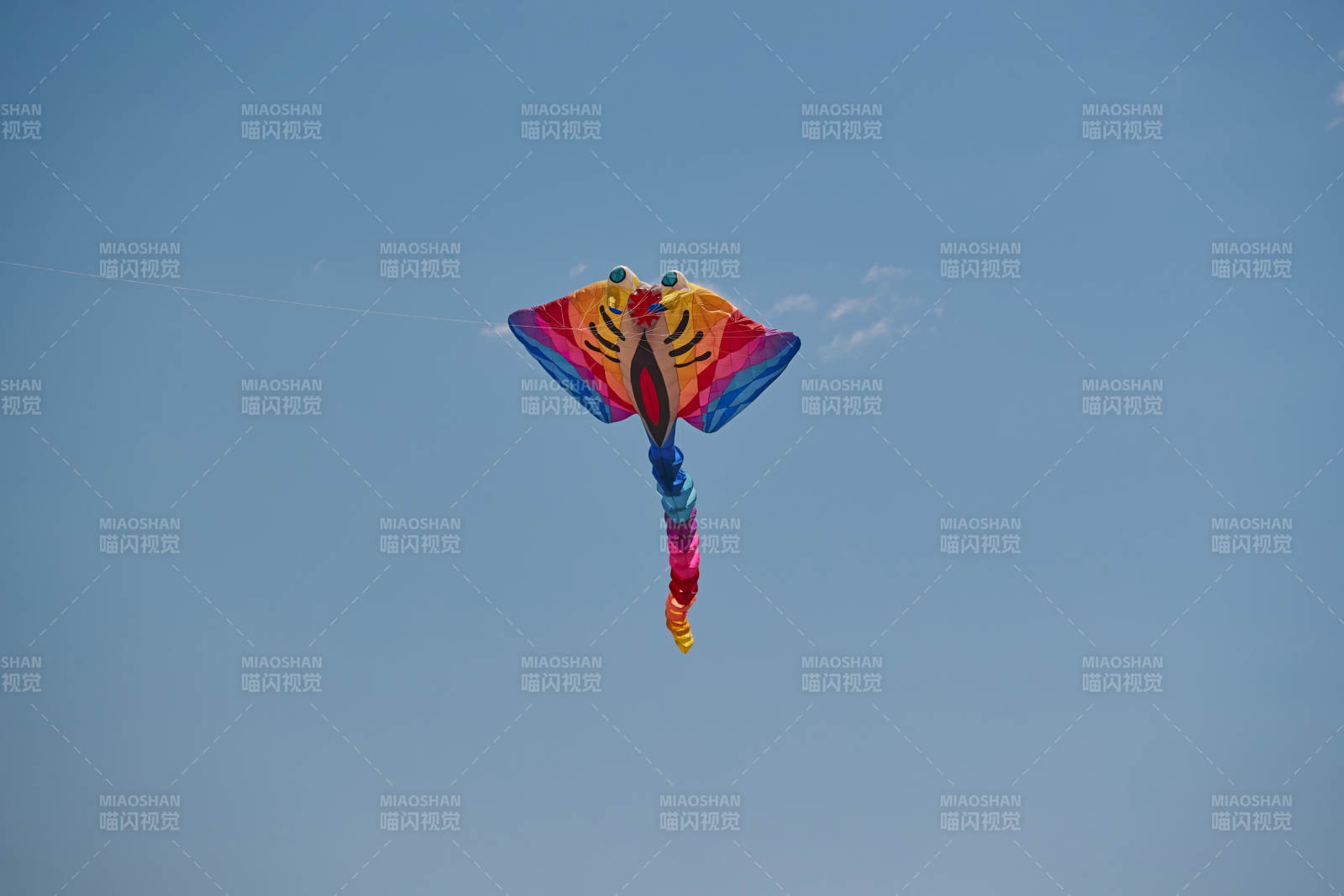 坝上草原风筝节上天空飞舞的风筝