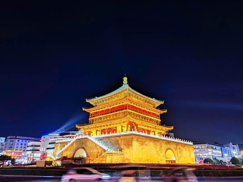 西安钟楼夜景