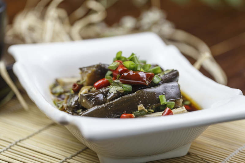 米椒澆汁蒸茄子