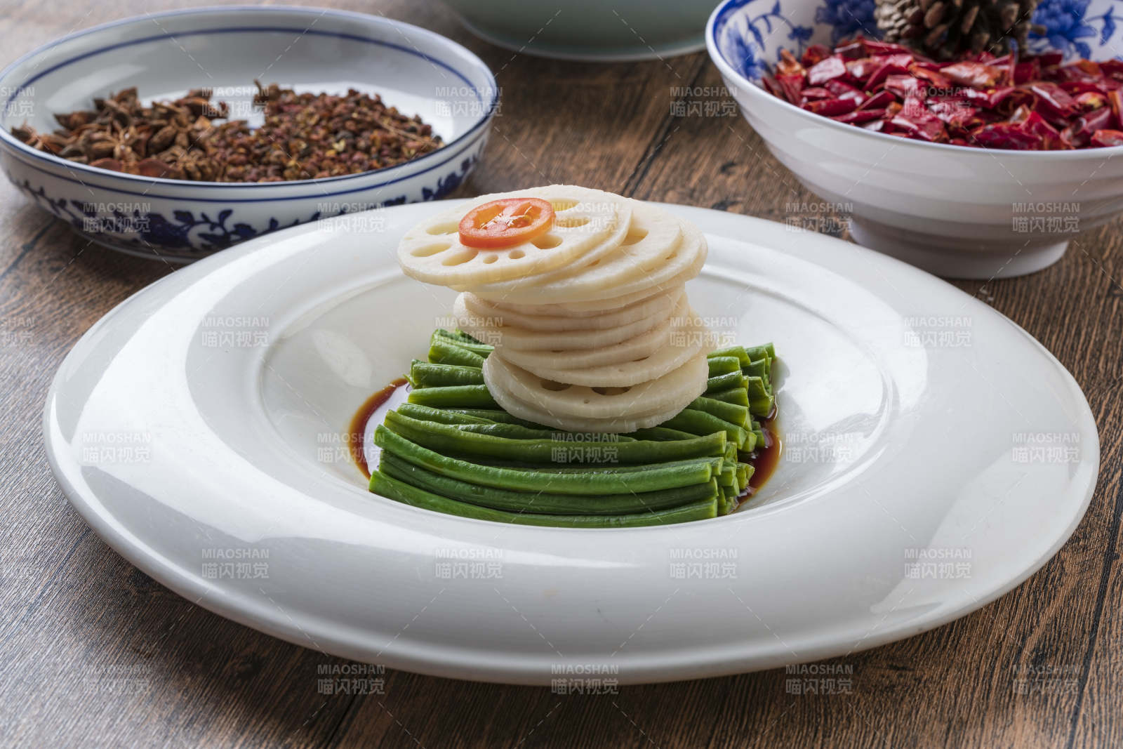 澆汁醋腌豇豆藕片