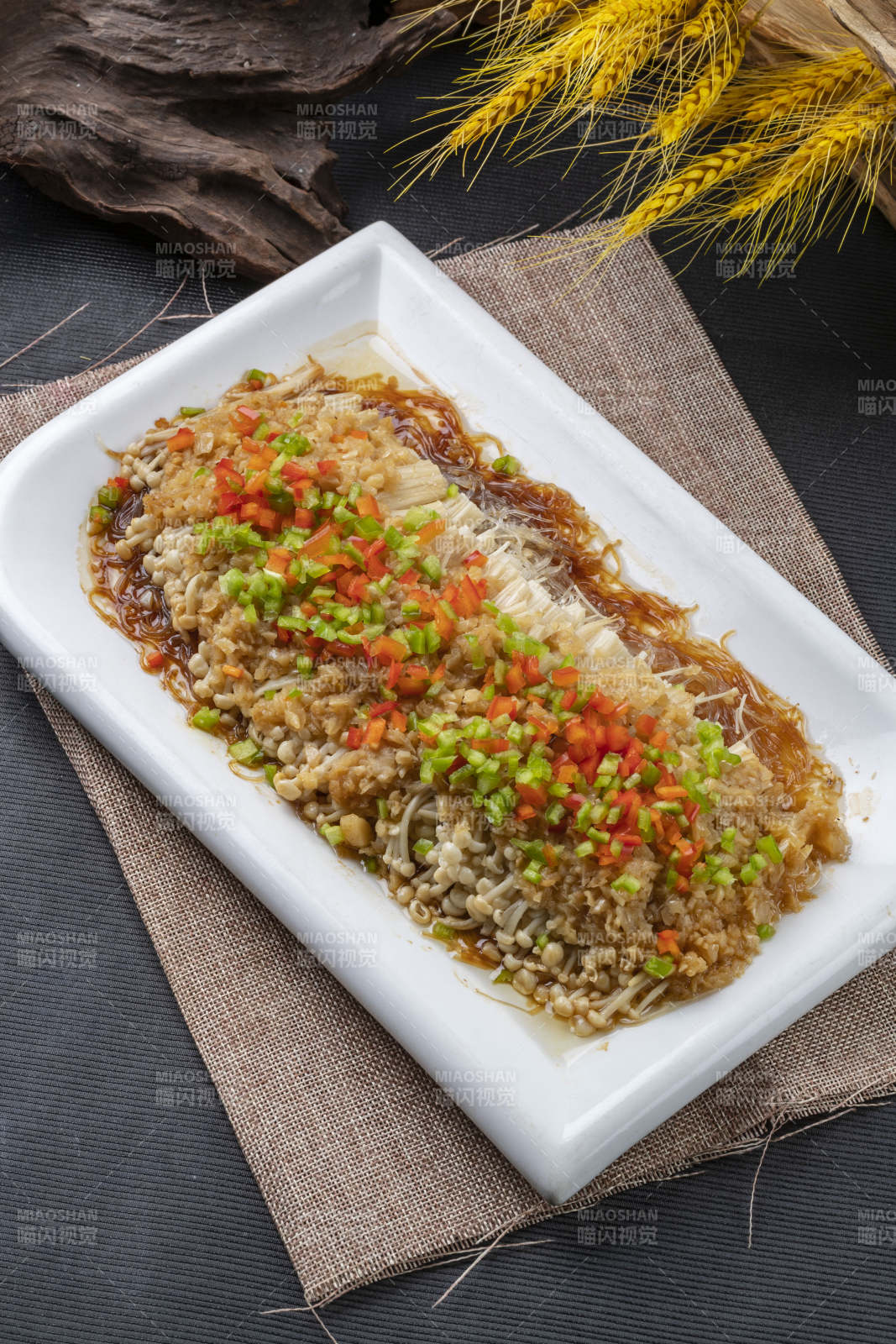 香蒸蒜蓉粉丝金针菇