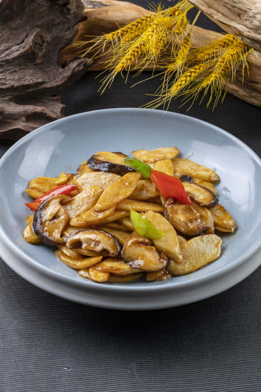 小炒香菇杏鮑菇片