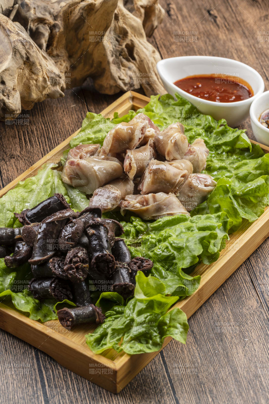 蘸汁蒜香雙拼腸肥羊蒜腸灌羊血腸