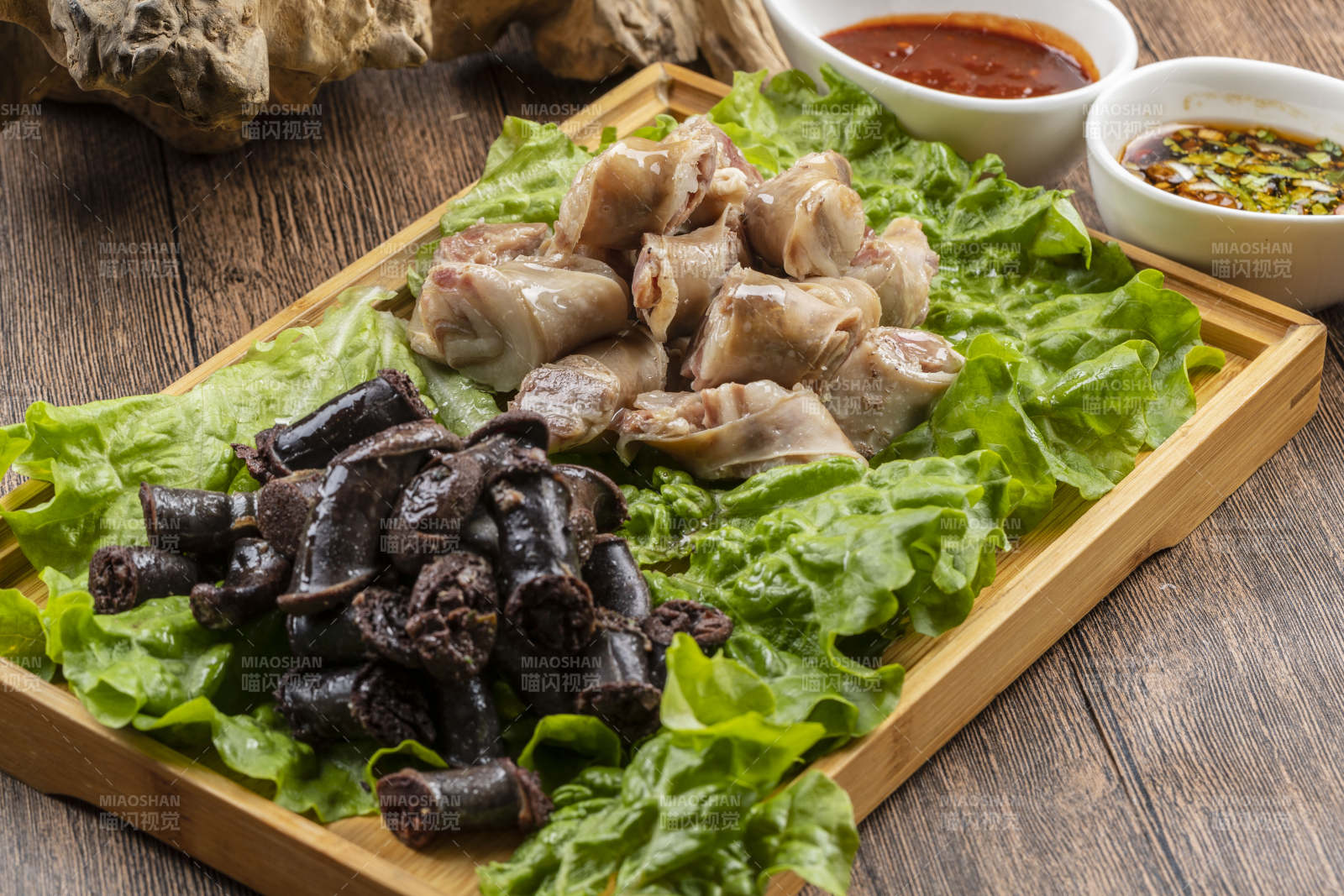 蘸汁蒜香雙拼腸肥羊蒜腸灌羊血腸