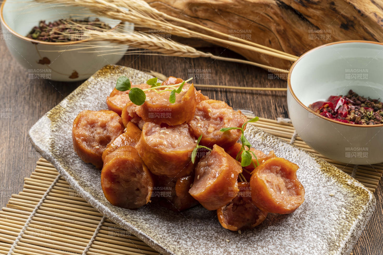 蒜香手掰腸圖片