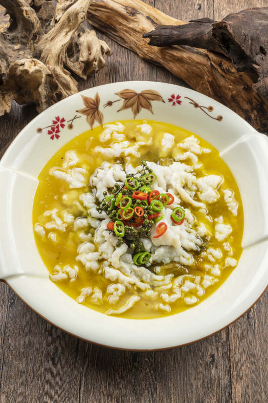 藤椒酸汤糟熘鱼片