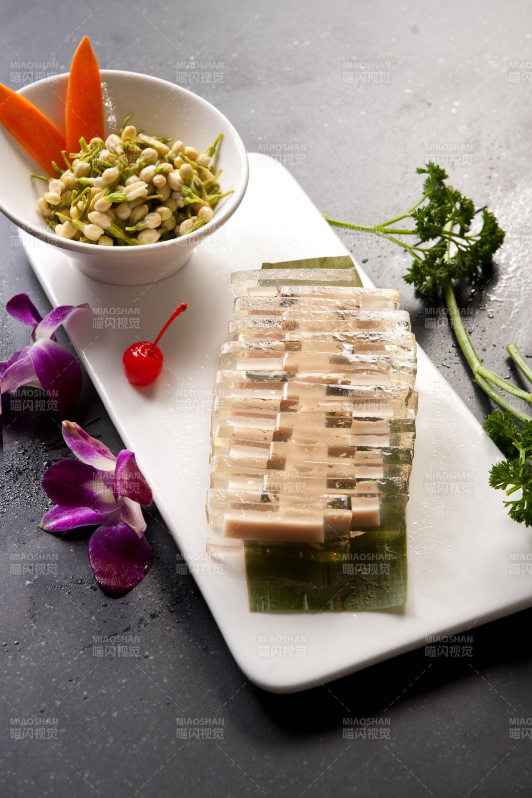 水晶黃豆渣豬皮凍