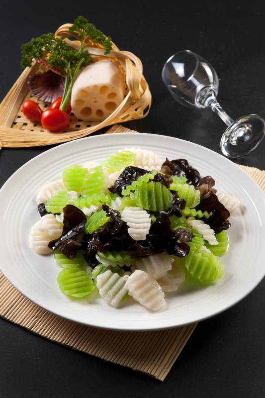 小炒木耳萵筍炒山藥