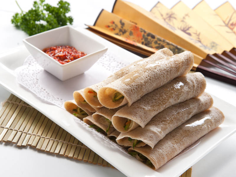 农家煎饼卷时蔬