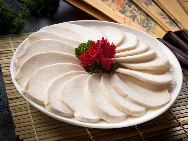 火锅食材杏鲍菇片