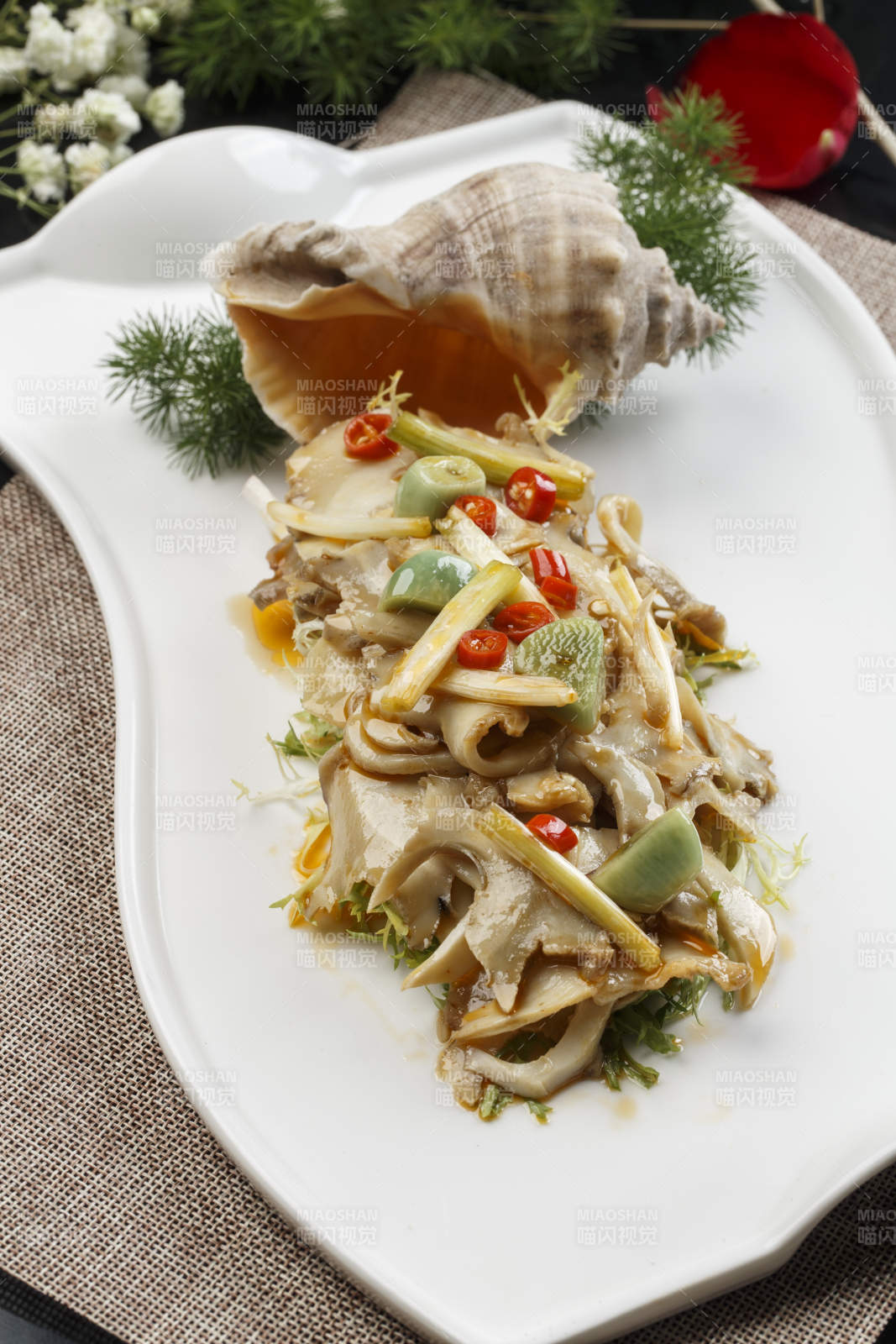 臘八蒜溫拌海螺片