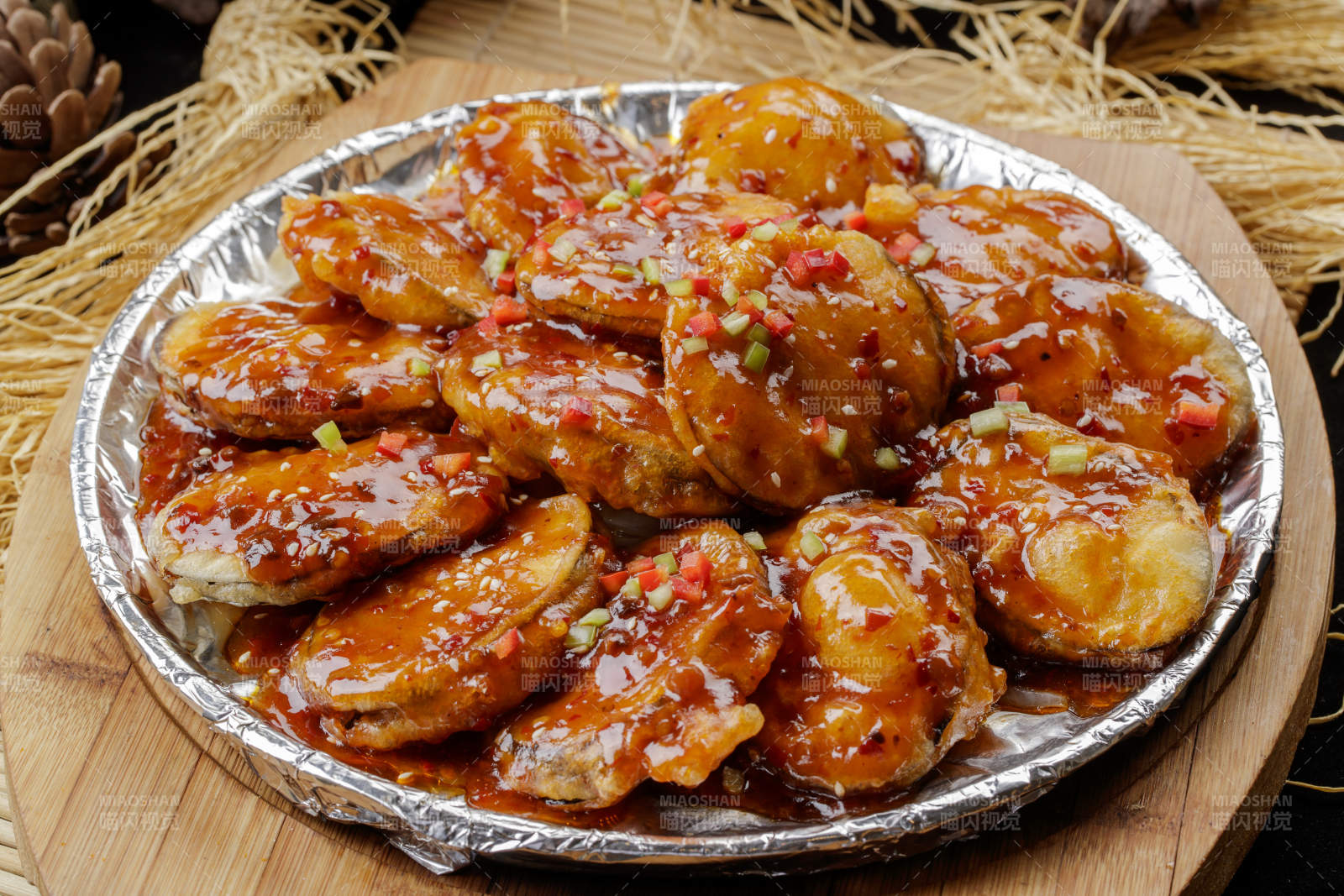 鐵板澆汁香炸茄盒