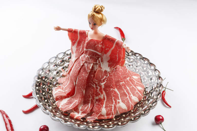 火锅食材涮肉牛羊肉