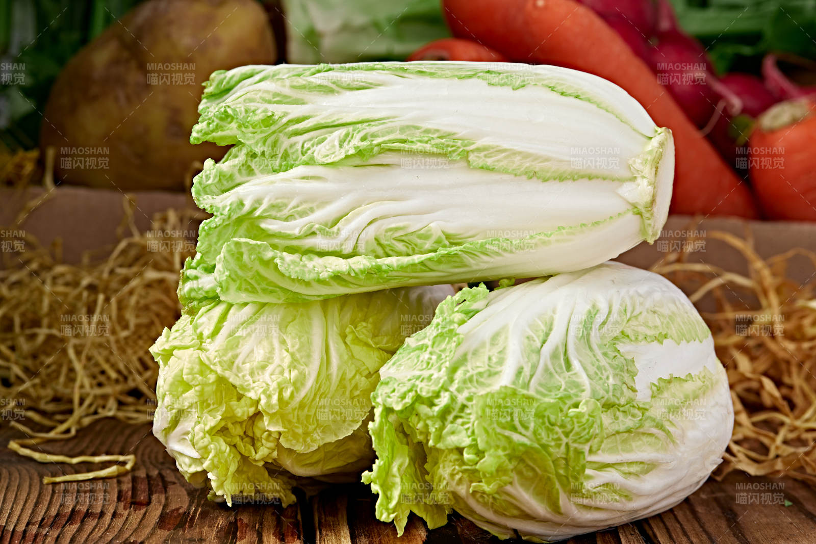 新鲜采摘有机蔬菜娃娃菜