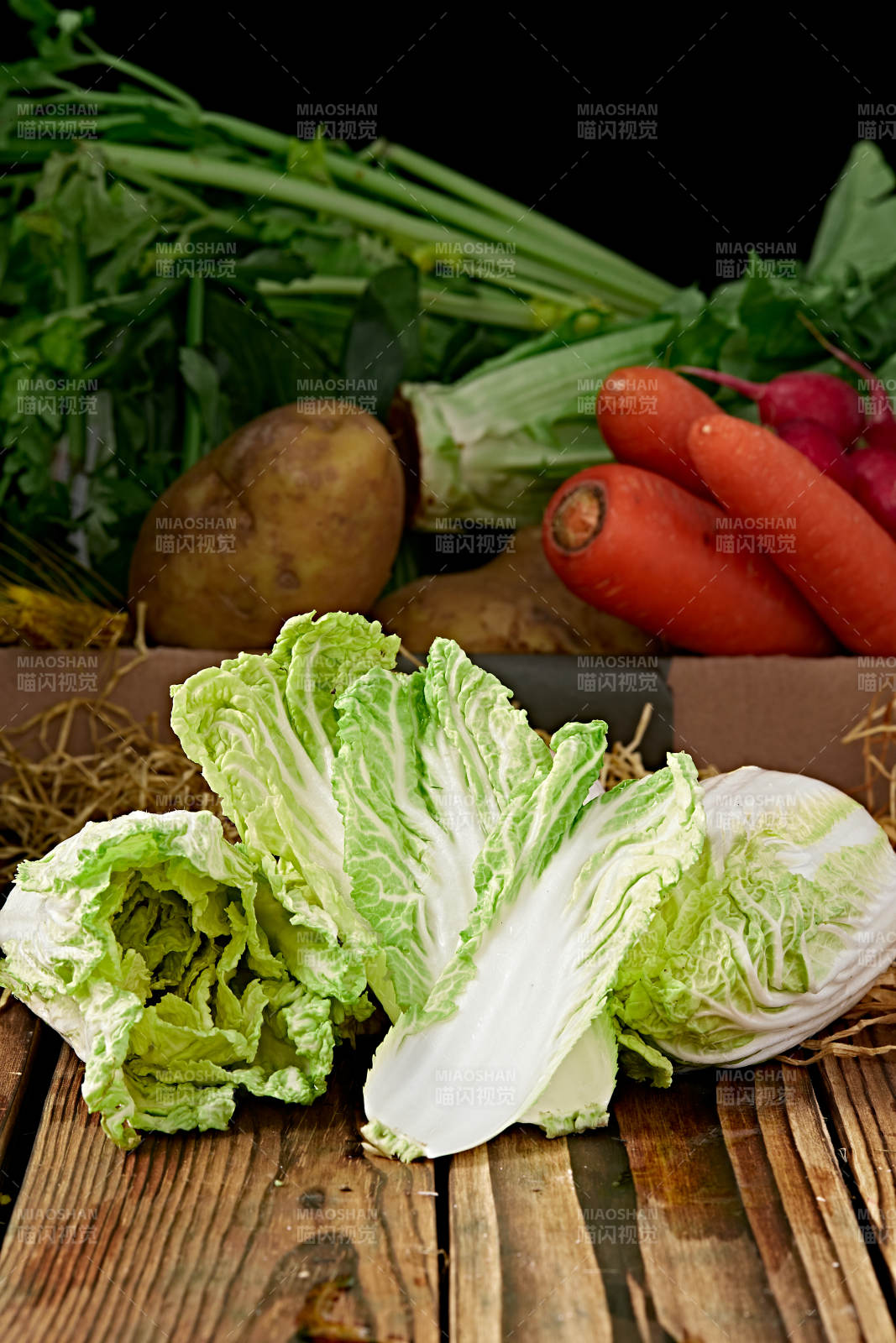 新鲜采摘有机蔬菜娃娃菜