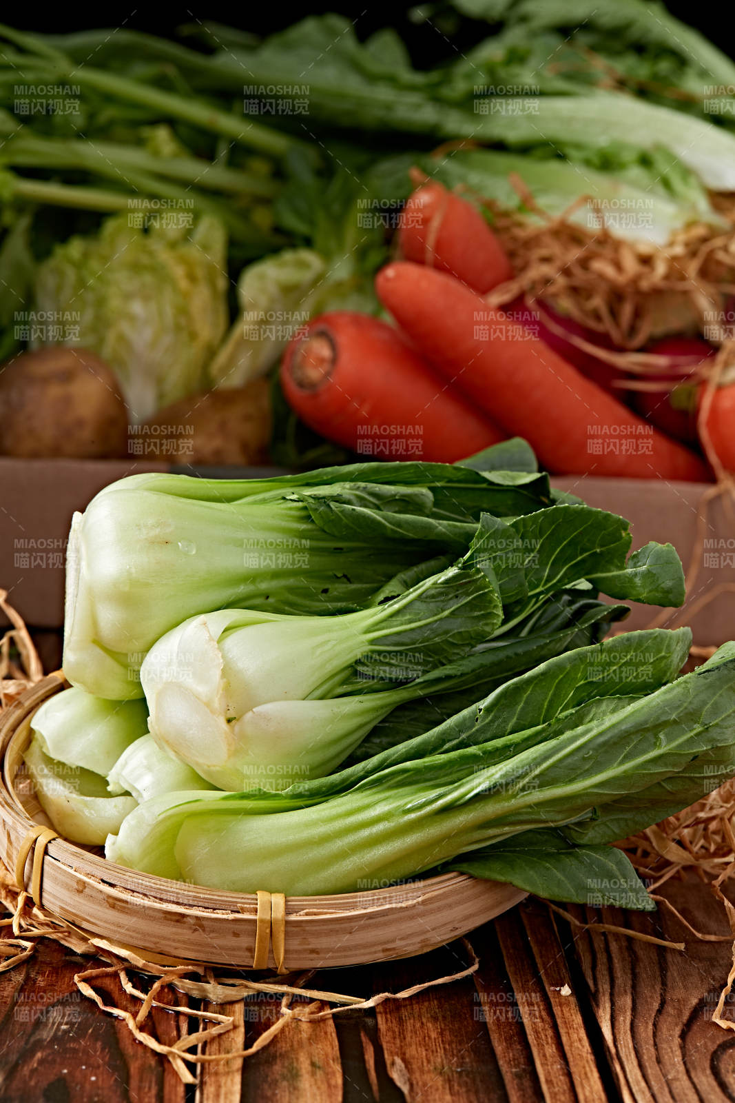 新鮮采摘有機青菜油菜