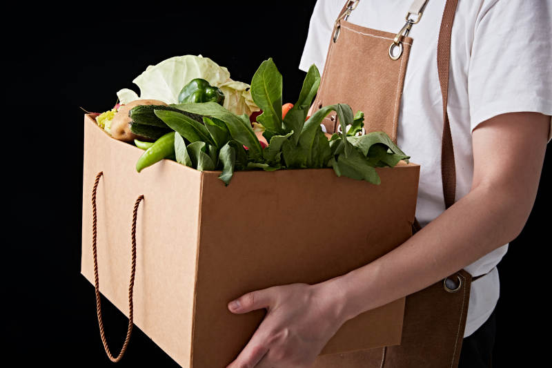 农场新鲜采摘蔬菜